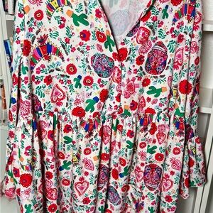 Dia de los muertos dress 3xl